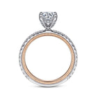 14k white-rose gold diamond engagement ring