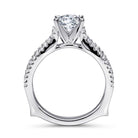 14k white gold round diamond engagement ring