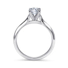 14k white gold round diamond engagement ring