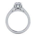 14k white gold round diamond engagement ring