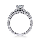 14k white gold round diamond engagement ring