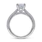 14k white gold oval diamond engagement ring
