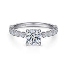 14k white gold round diamond engagement ring