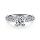 14k white-yellow gold round diamond engagement ring