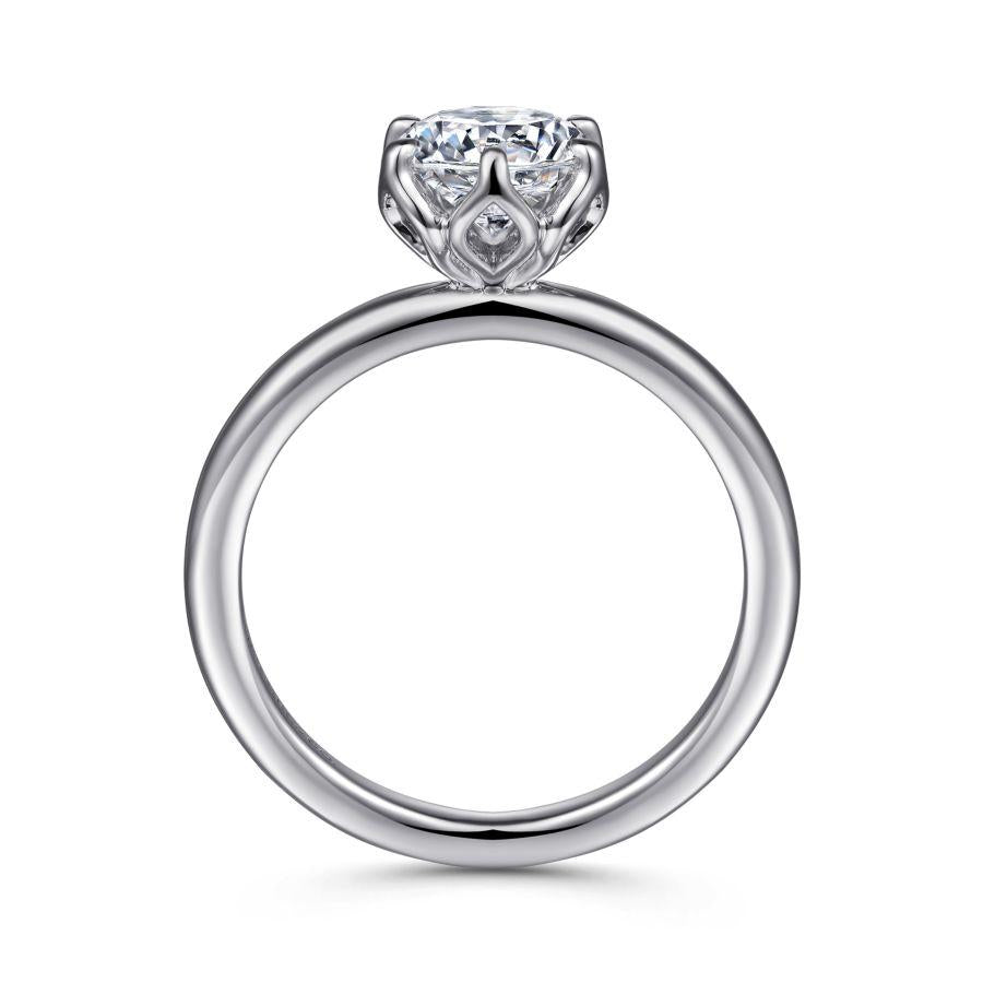 14k white gold round solitaire

engagement ring