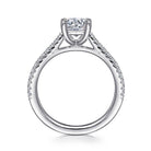 14k white gold round diamond engagement ring