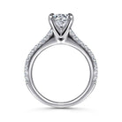 14k white gold round diamond engagement ring