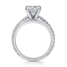 14k white gold round diamond engagement ring