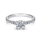 14k white gold diamond engagement ring