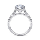 14k white gold round diamond engagement ring
