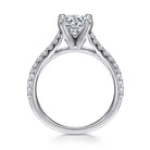 14k white gold round diamond engagement ring