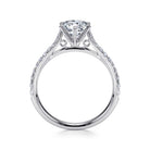 14k white gold round diamond engagement ring