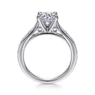 14k white gold round diamond engagement ring