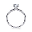 14k white gold round diamond engagement ring
