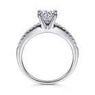 14k white gold round diamond engagement ring