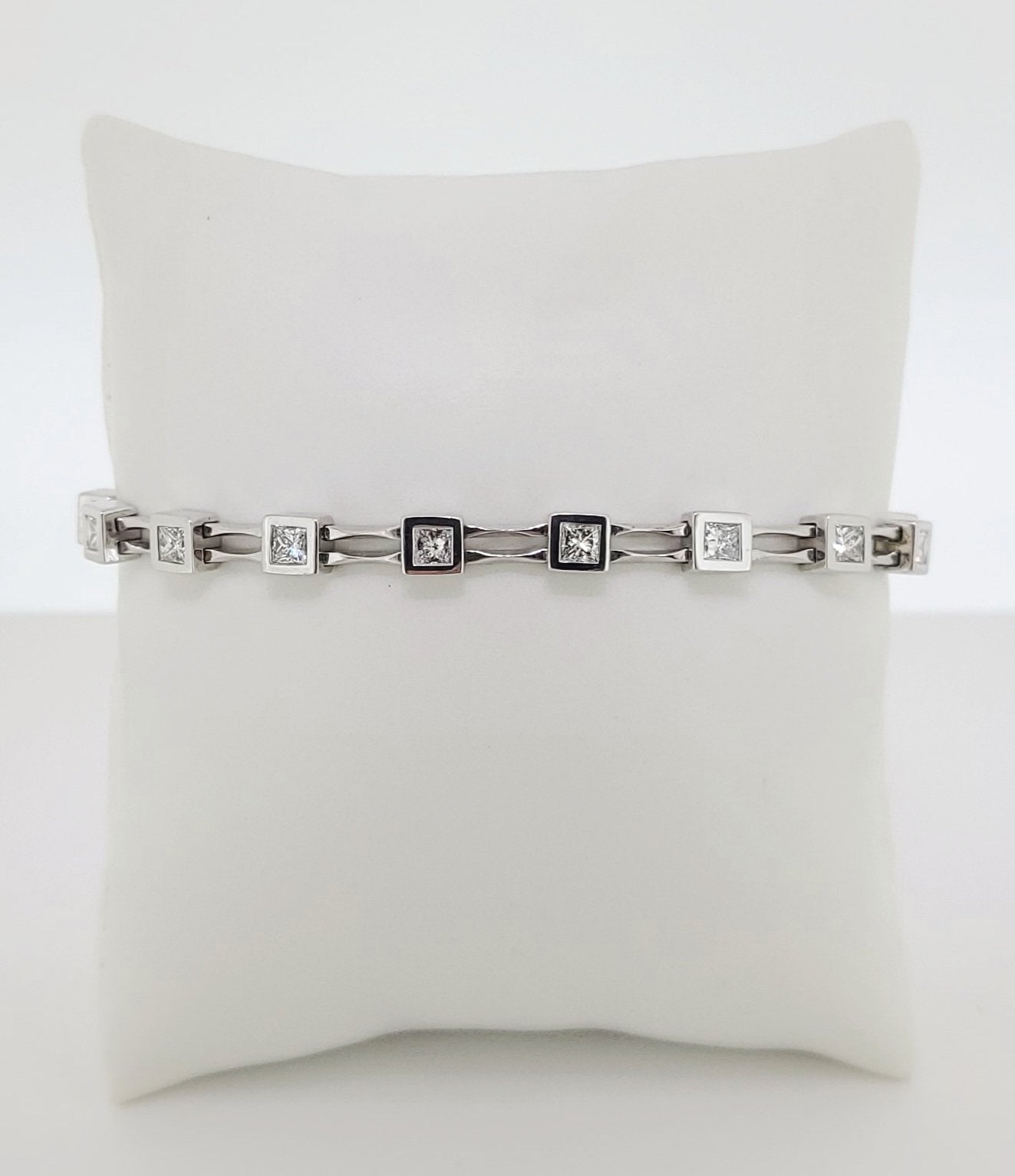 pricess cut diamond bracelet